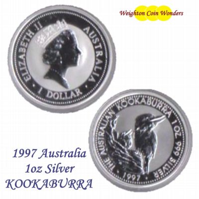 1997 1oz Silver KOOKABURRA - Click Image to Close